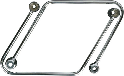 Cobra Saddlebag Support Brackets Chrome (02-6101)