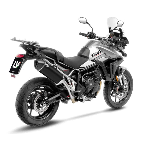 LeoVince LV-14 Black Edition Slip-on Muffler Ece Triumph Rally PRO / Tiger GT