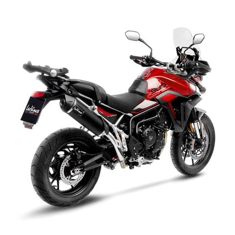 LeoVince LV One EVO Black Edition Slip-One Muffler Ece Triumph Rally PRO / Tiger GT