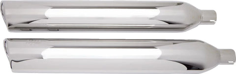 Cobra 4" Round Slip-on 909 Mufflers Chrome (6302)