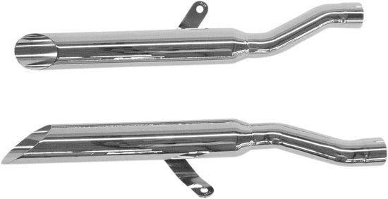 Cobra Slip-on Muffler Chrome with Slash Cut Tip (3163TSSC)