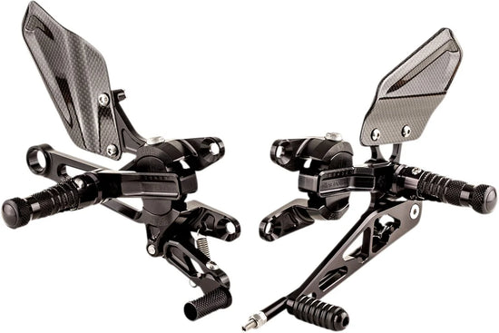 Gilles Tooling VCR38GT Adjustable Motorcycle Rearset Black (VCR-A03)