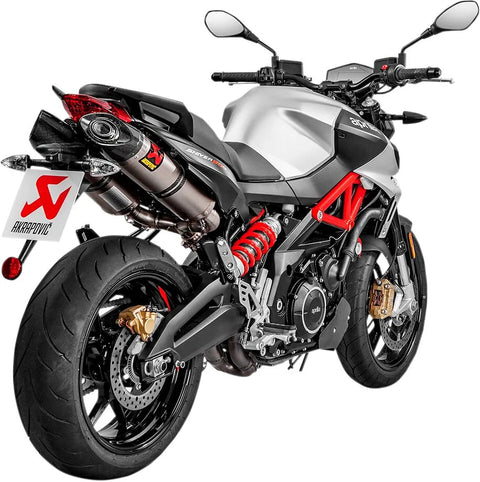 Akrapovic Slip-on Line Dual Muffler Titanium Aprilia Shiver