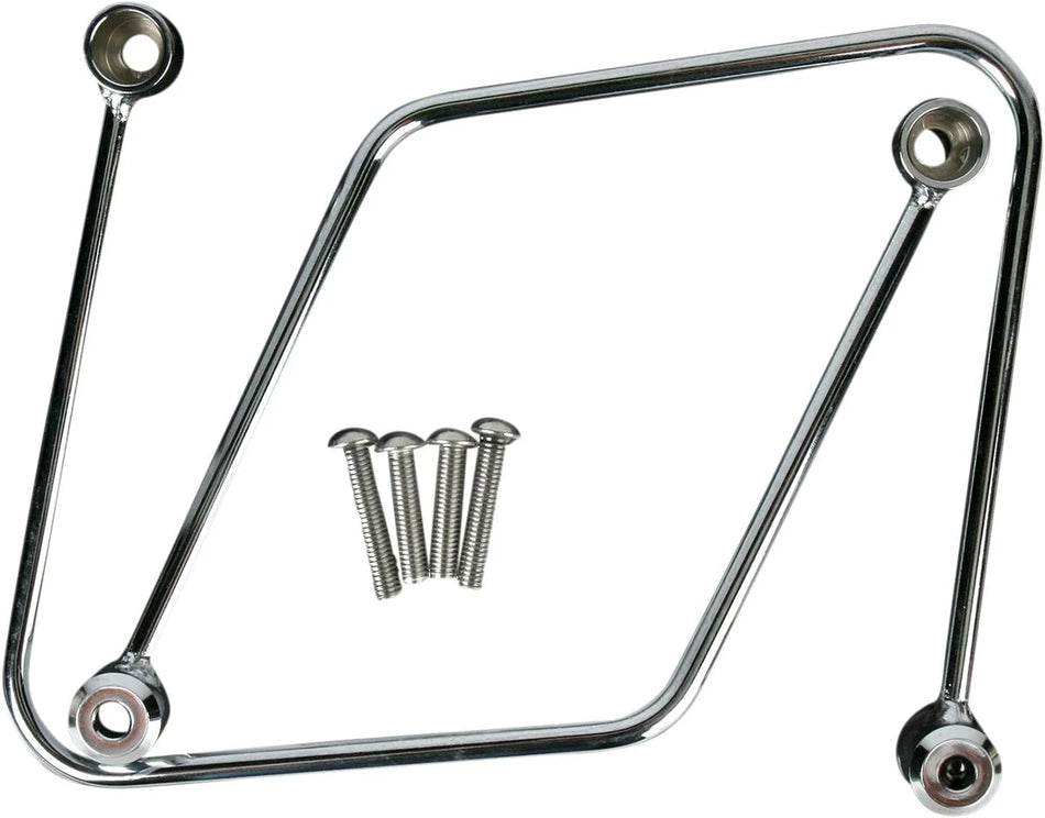 Cobra Saddlebag Support Brackets Chrome (02-6265)