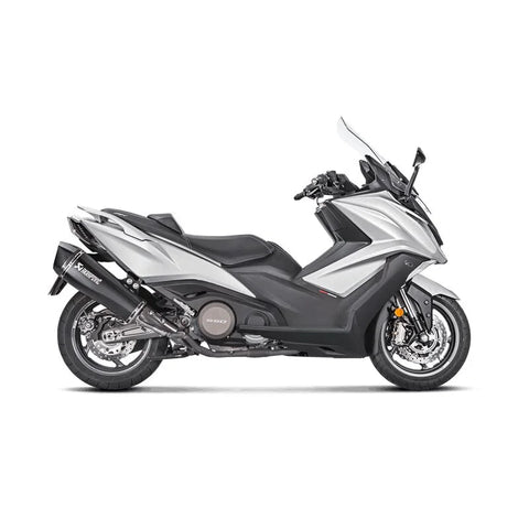 Akrapovic Slip-on Line Muffler Black Stainless Steel Carbon End Cap Kymco Ak 550 I