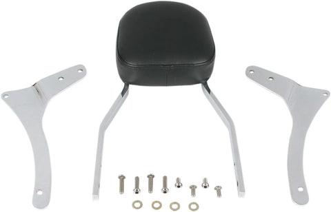 Cobra Tall Square Sissy Bar Chrome with Pad (02-5250)