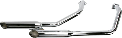 Cobra 2-into-2 Exhaust System Chrome with Slash Cut Tips (1371SC)