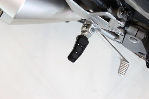 Gilles Tooling Touring Motorcycle Pillion Footpegs Black