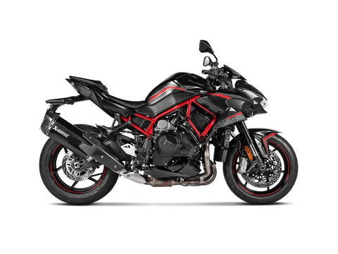 Akrapovic Slip-on Line Muffler Black Titanium Carbon End Cap Kawasaki (S-K10SO31-HGITBL)