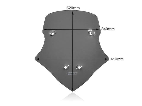 WRS Touring Windscreen Dark Smoked (DU017FS)