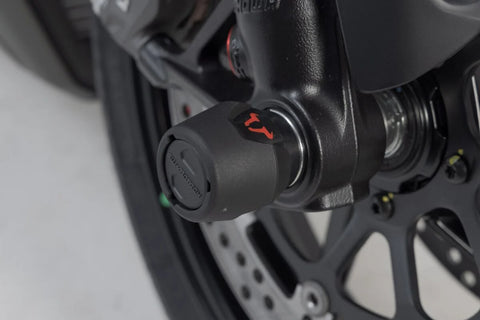 SW-Motech Front Axle Slider Set — Ducati