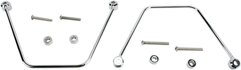 Cobra Saddlebag Support Brackets Chrome (02-6225)