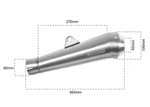 Spark GP-Style Muffler Stainless Steel