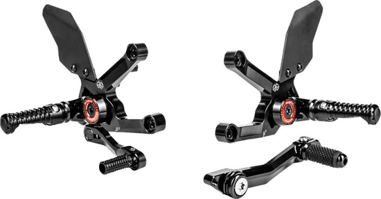 Gilles Tooling MUE2 Adjustable Rearset Black (MUE2-T01-B)