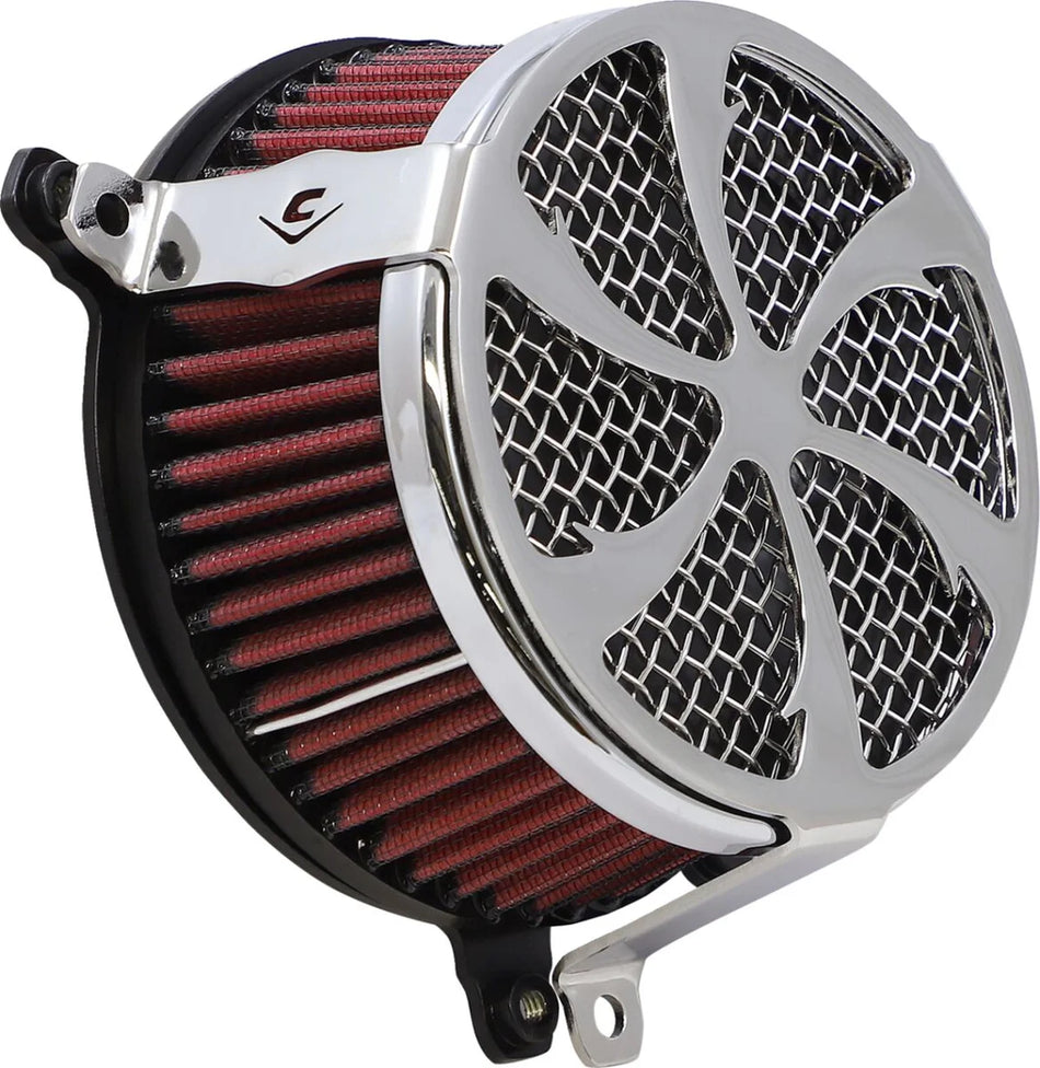 Cobra Swept Air Filter Chrome (606-0100-01-SB)