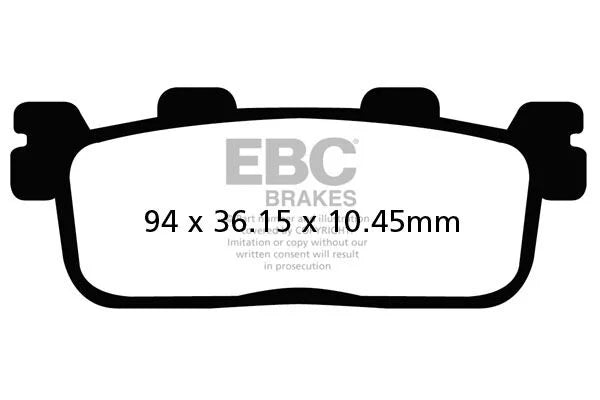 EBC Organic Rear Brake Pads SFAC607