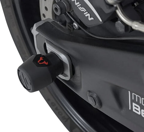 SW-Motech Rear Axle Slider Set Black Triumph Trident 660