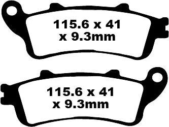 EBC Organic Front Brake Pads SFA281