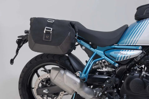 SW-Motech Legend Gear LC1 & LC 2 Side Bag System Brown Edition — Royal Enfield Guerrilla