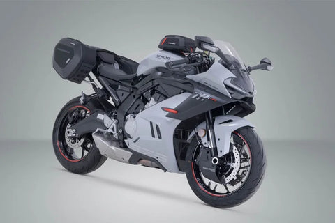 SW-Motech PRO Blaze H Saddlebag Set with Heat Guard — CFMoto SR-R 675