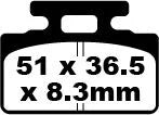 EBC Organic Front Brake Pads SFA151