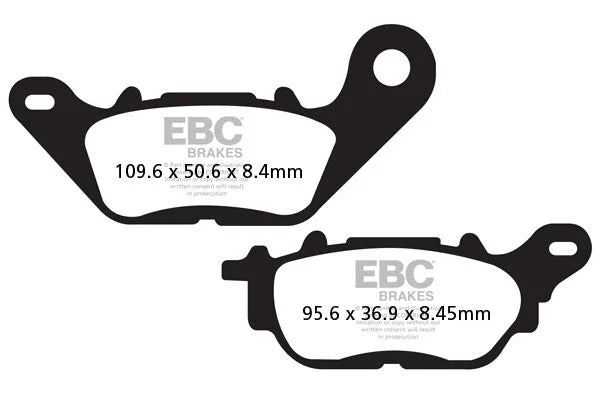 EBC Organic Front & Rear Brake Pads SFAC464