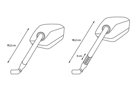 SW-Motech Mirror Set Sport — Ducati (MIR.00.850.10301)