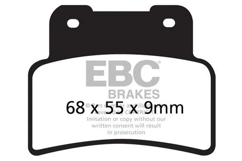 EBC Organic Front Brake Pads Kymco Xciting 400 I ABS / Xciting 400 I / Xciting 400 S I ABS SFA432