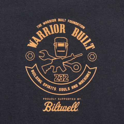 Biltwell Tee Warrior Built Eagle Black