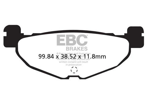 EBC Sintered Metal Rear Brake Pads SFA408HH