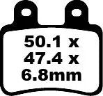 EBC Organic Front & Rear Brake Pads SFA350