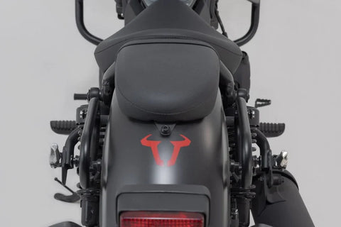 SW-Motech Legend Gear LC2 Side Bag System Black Edition — Honda Rebel