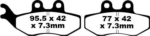EBC Organic Front & Rear Brake Pads SFA194