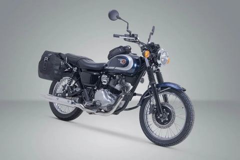 SW-Motech Legend Gear LC2 Side Bag System Black Edition — Kawasaki Meguro S1 / W 230