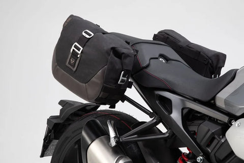 SW-Motech Legend Gear LC1 & LC 2 Side Bag System Brown Edition — Honda Neo Sports Cafe