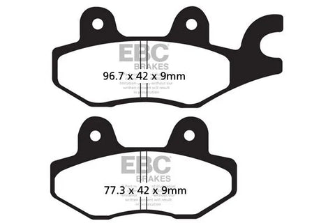 EBC Organic Front & Rear Brake Pads SFAC197
