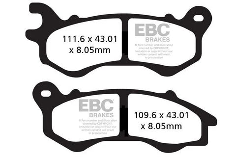 EBC Organic Front Brake Pads SFA603