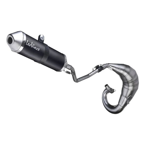 LeoVince X-Fight Black Edition Full Exhaust System SS Derbi