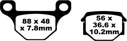 EBC Organic Front Brake Pads SFA093