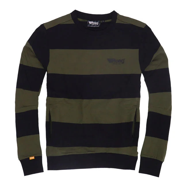 ROEG Shawn Stripe Sweatshirt Army/Black