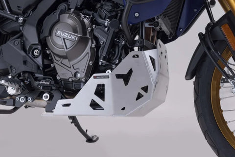 SW-Motech Engine Guard Silver — Suzuki V-Strom