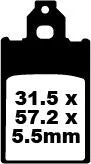 EBC Organic Front Brake Pads SFA116