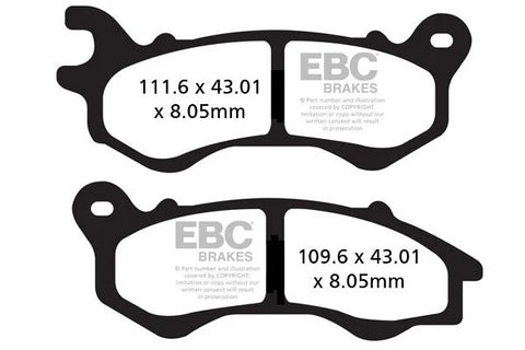 EBC Organic Front Brake Pads SFAC603