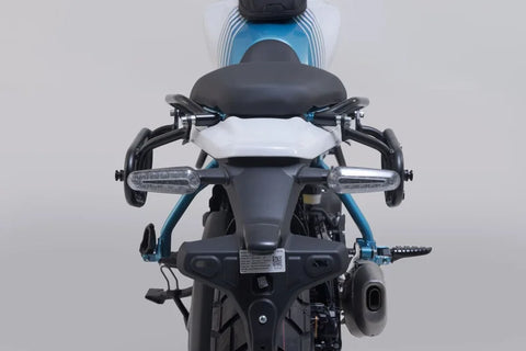 SW-Motech Legend Gear LC1 & LC 2 Side Bag System Black Edition — Royal Enfield Guerrilla