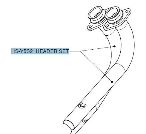 Akrapovic Header Kit Stainless Steel Yamaha T-Max (HS-Y5S2)