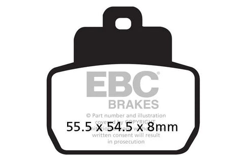 EBC Sintered Metal Rear Brake Pads SFA425HH
