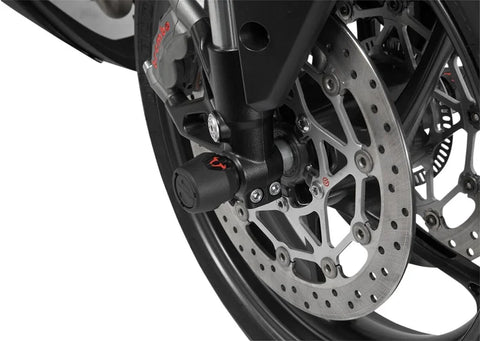 SW-Motech Front Axle Slider Set Black Suzuki GSX-S1000 / F (15-).