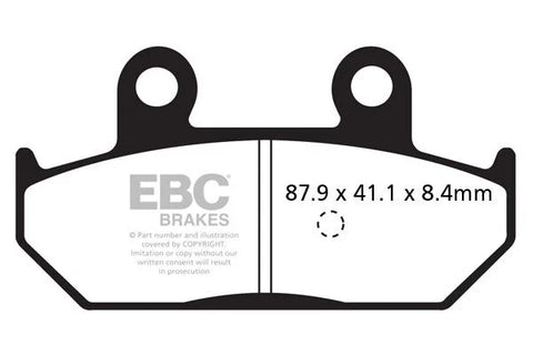 EBC Organic Front & Rear Brake Pads SFAC412