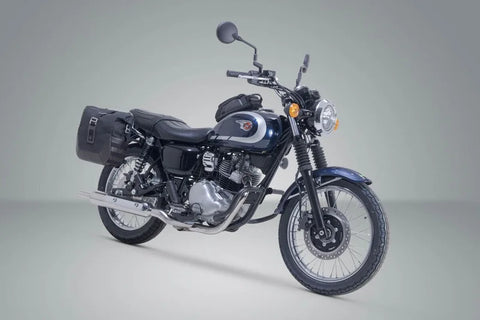 SW-Motech Legend Gear LC2 Side Bag System Brown Edition — Kawasaki Meguro S1 / W 230