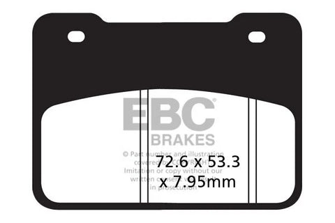 EBC Organic Front Brake Pads SFA627